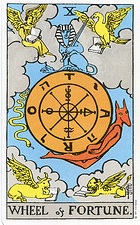 Rider-Waite-Smith Wheel of Fortune card