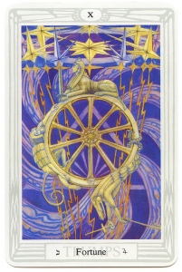 Thoth Tarot's Wheel of Fortune card